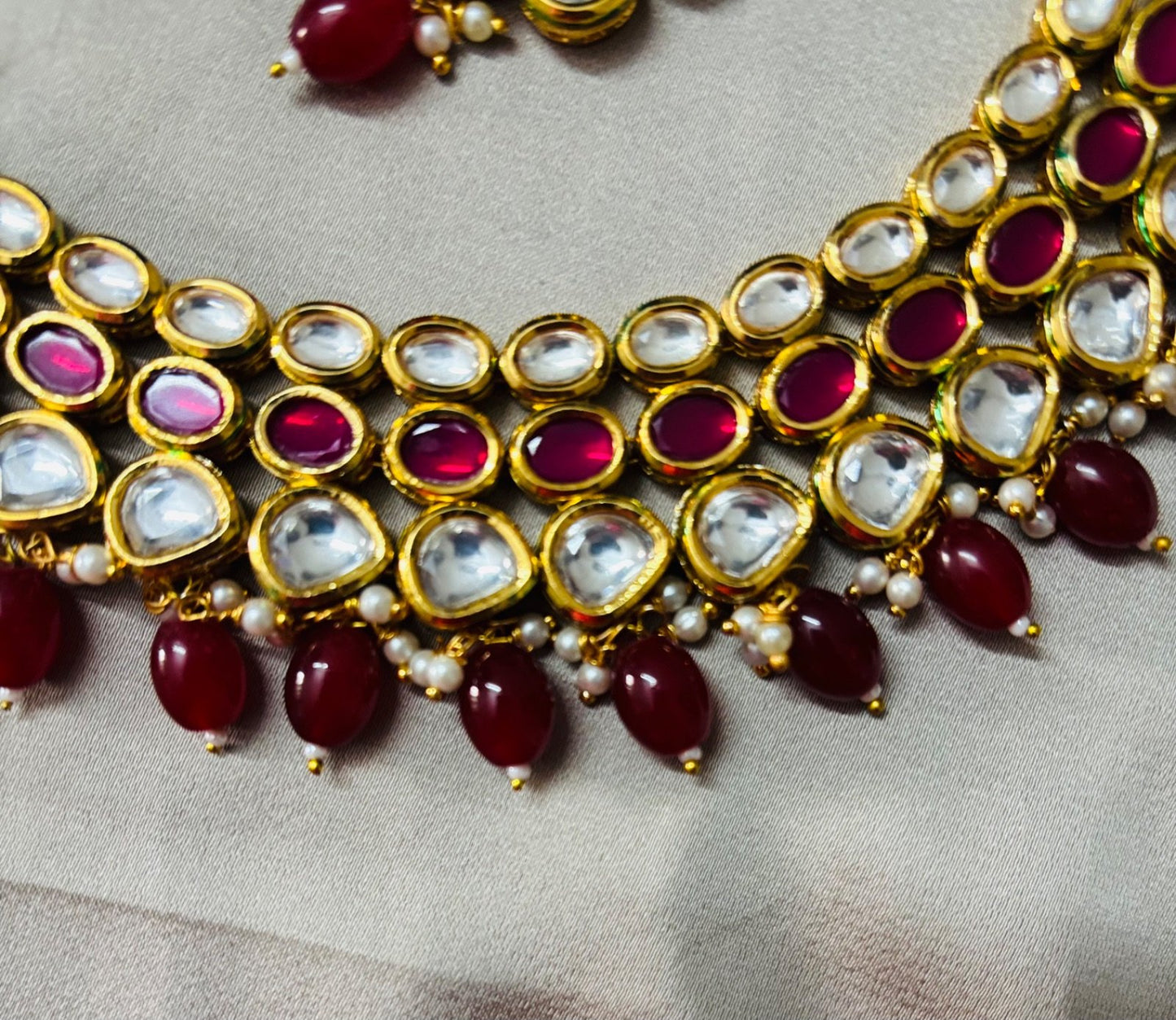 Premium Kundan Jewelry Set with Maang Tikka