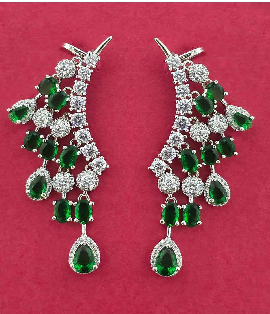 Ear Cuffs With Rhodium Plating