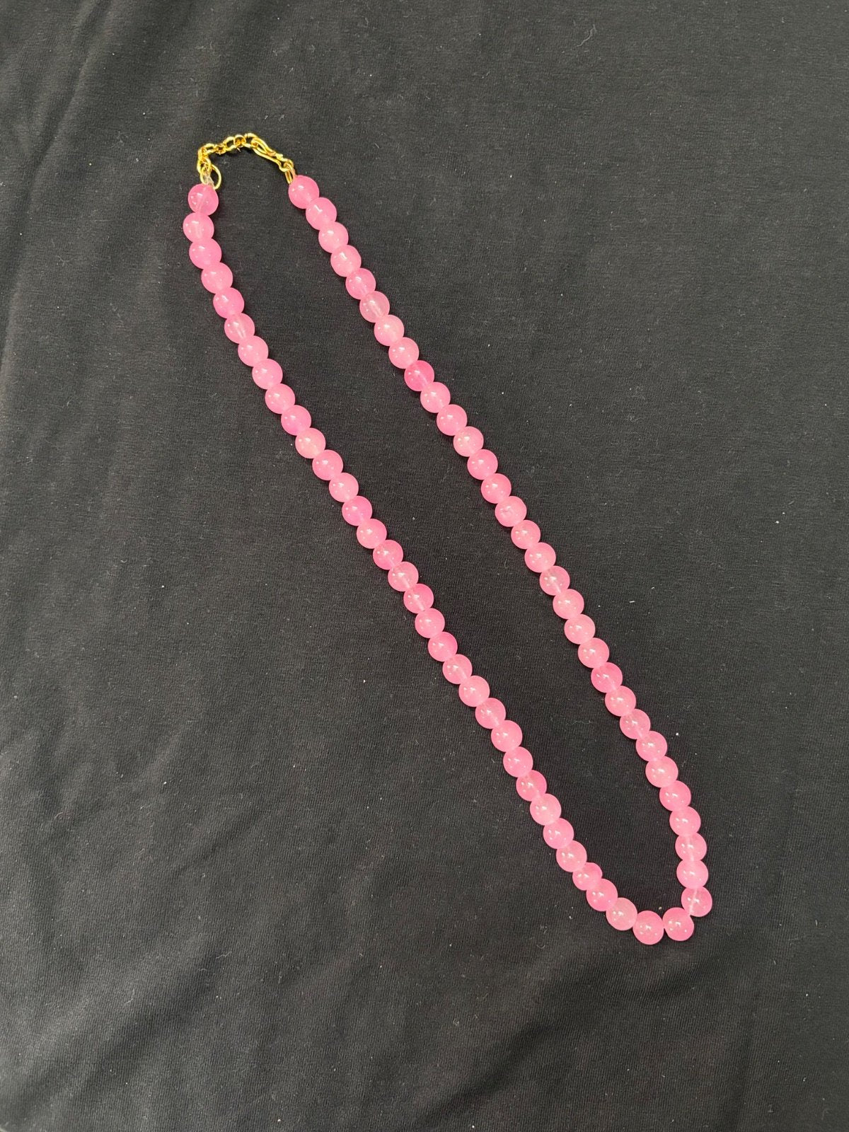 Elegant Pink Beaded Necklace
