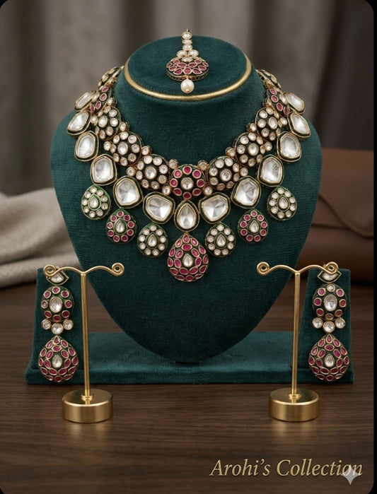Royal Heritage Kundan & Ruby Ensemble