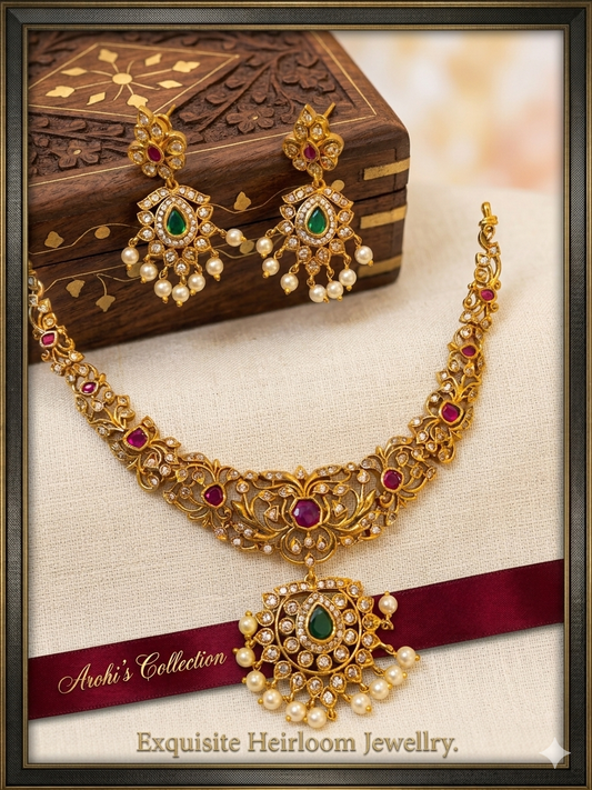 Hastak - Vibrant ruby and emerald-toned stones