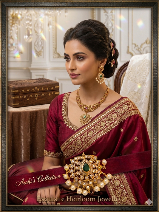 Hastak - Vibrant ruby and emerald-toned stones