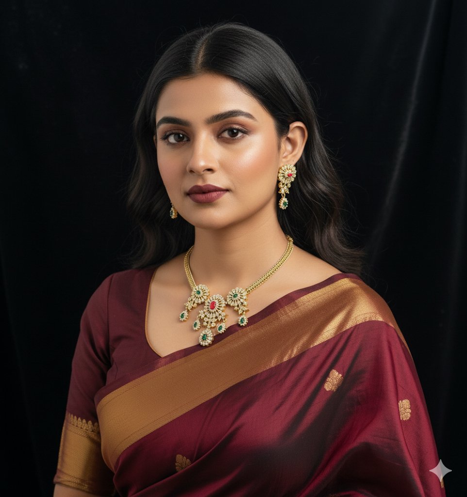 Elegant Jewelry Set with Floral Design