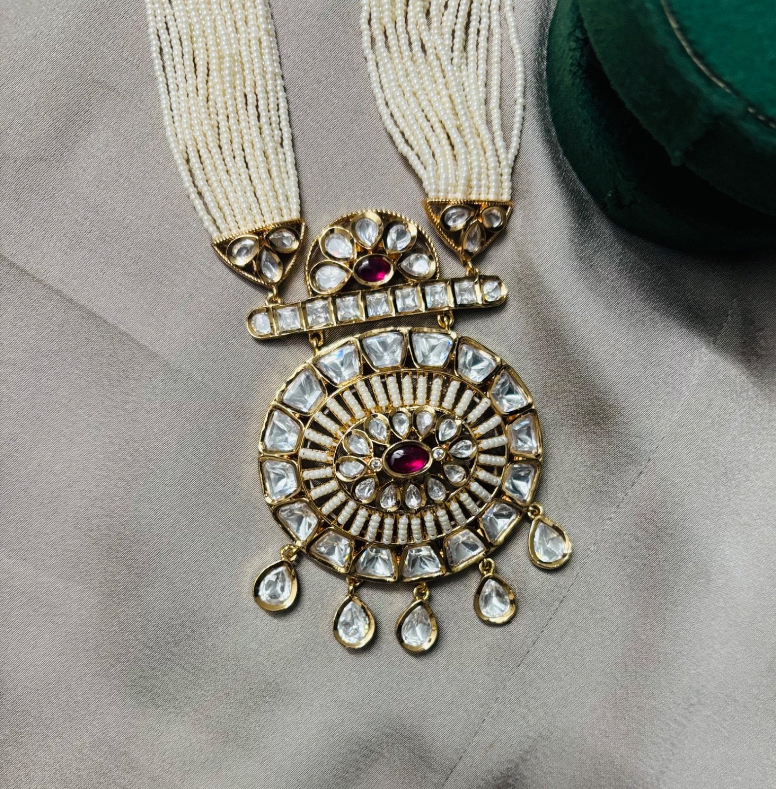 Princess Kundan Jewelry Set with Earrings