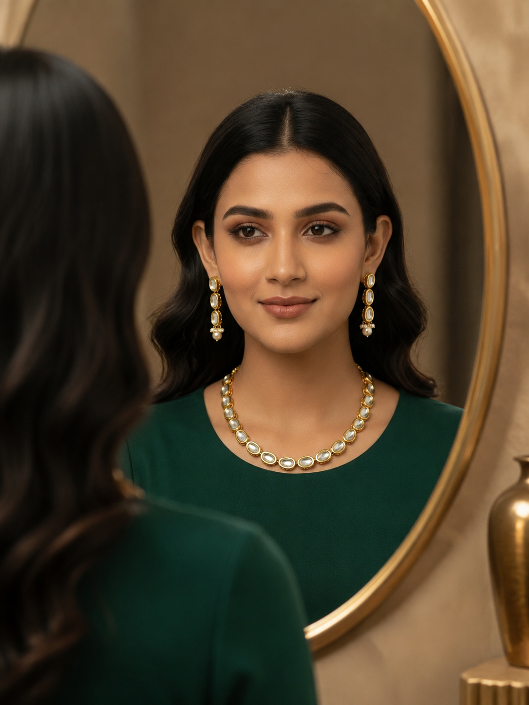 Elegant Kundan Jewelry Set