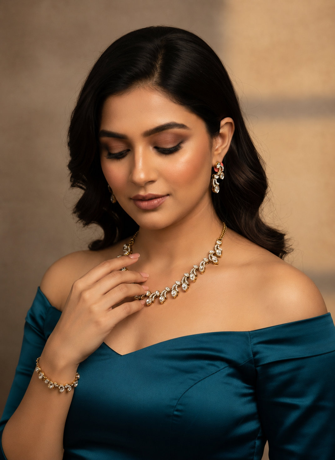 Mossainite Jewellery Set for every girl