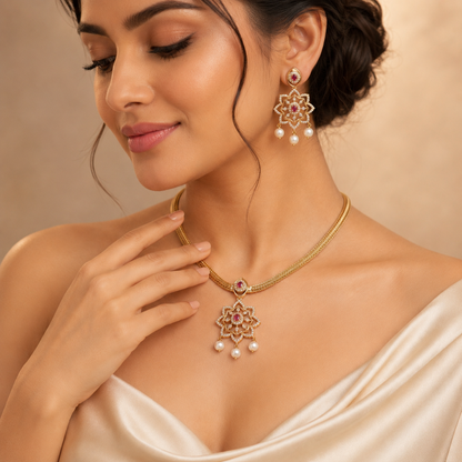 Antique Gold Plated Jewelry