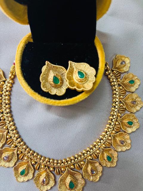 Antique Gold Plated Jewelry Set
