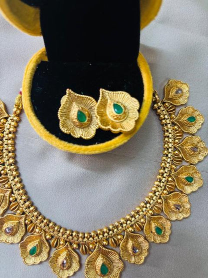 Antique Gold Plated Jewelry Set