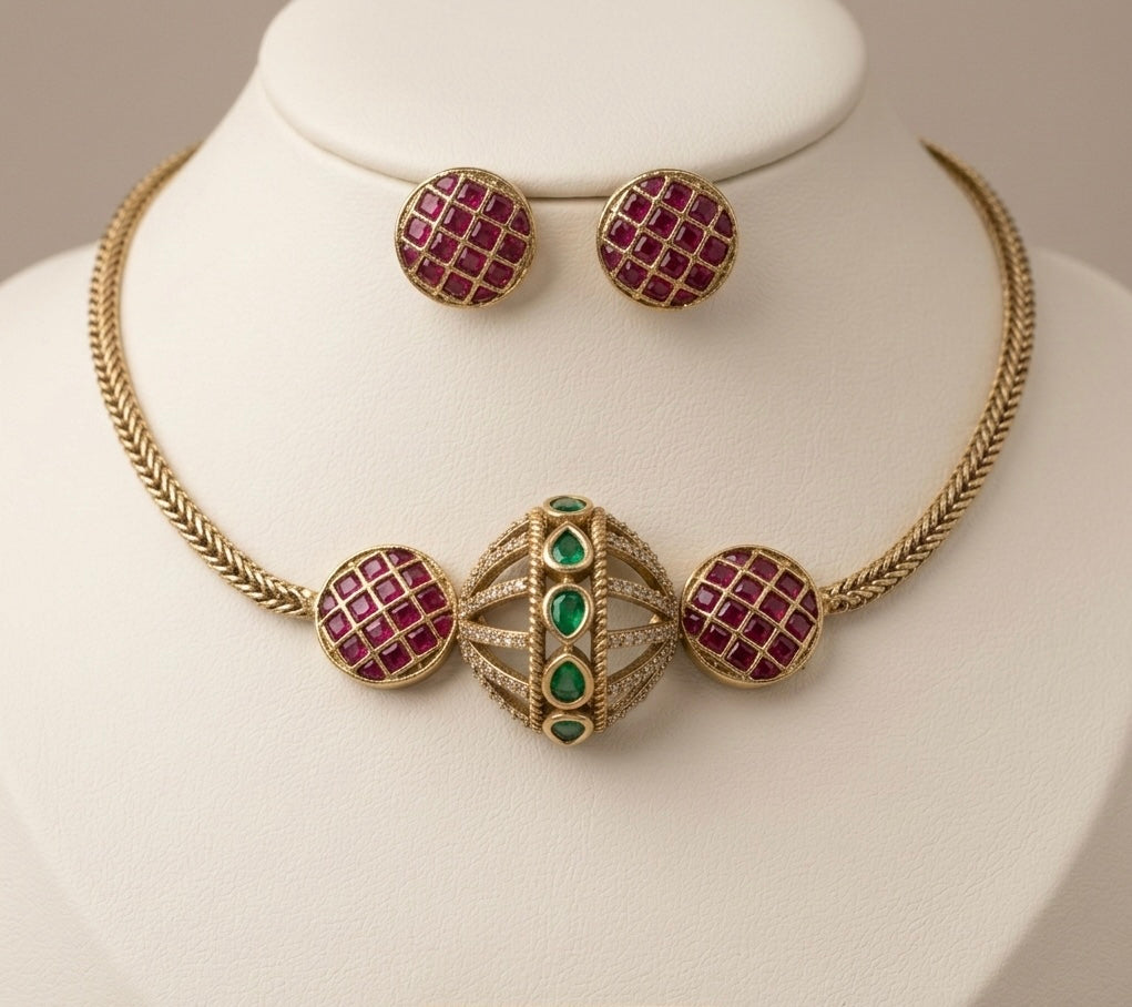 Antique design chokar set