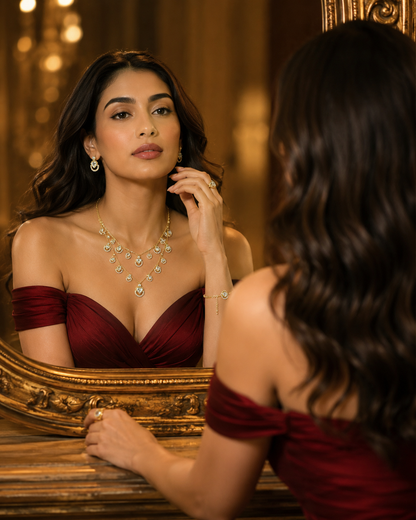 Polki Kundan Double liner Set