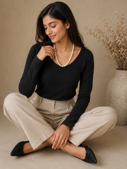 Elegant Pearl Beaded Necklace