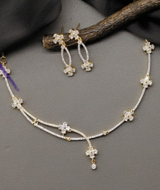 Elegant American Diamond Jewelry Set