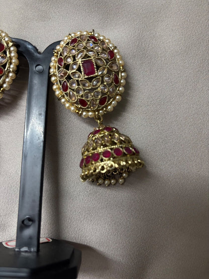 Kundan Jhumka Earrings