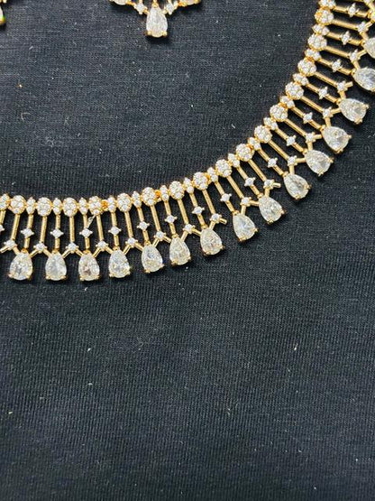 Elegant American Diamond Jewelry Set