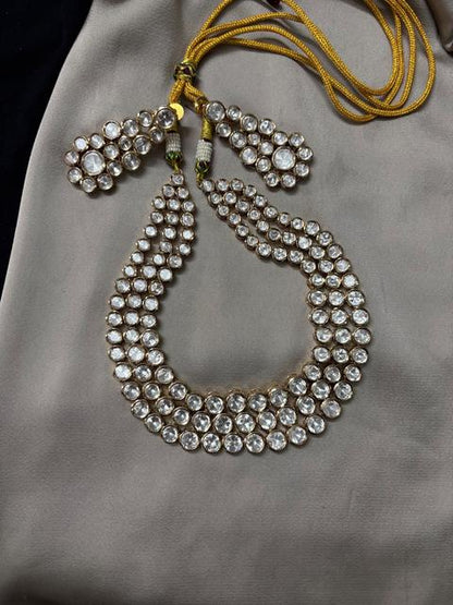 Elegant 3 Layered Mossainite  Jewelry Set