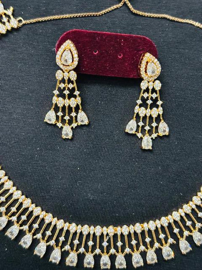 Elegant American Diamond Jewelry Set
