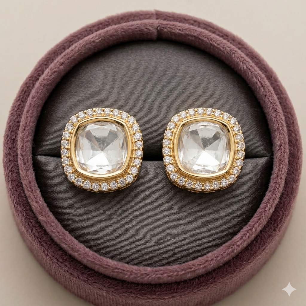 Kundan studs for premium look