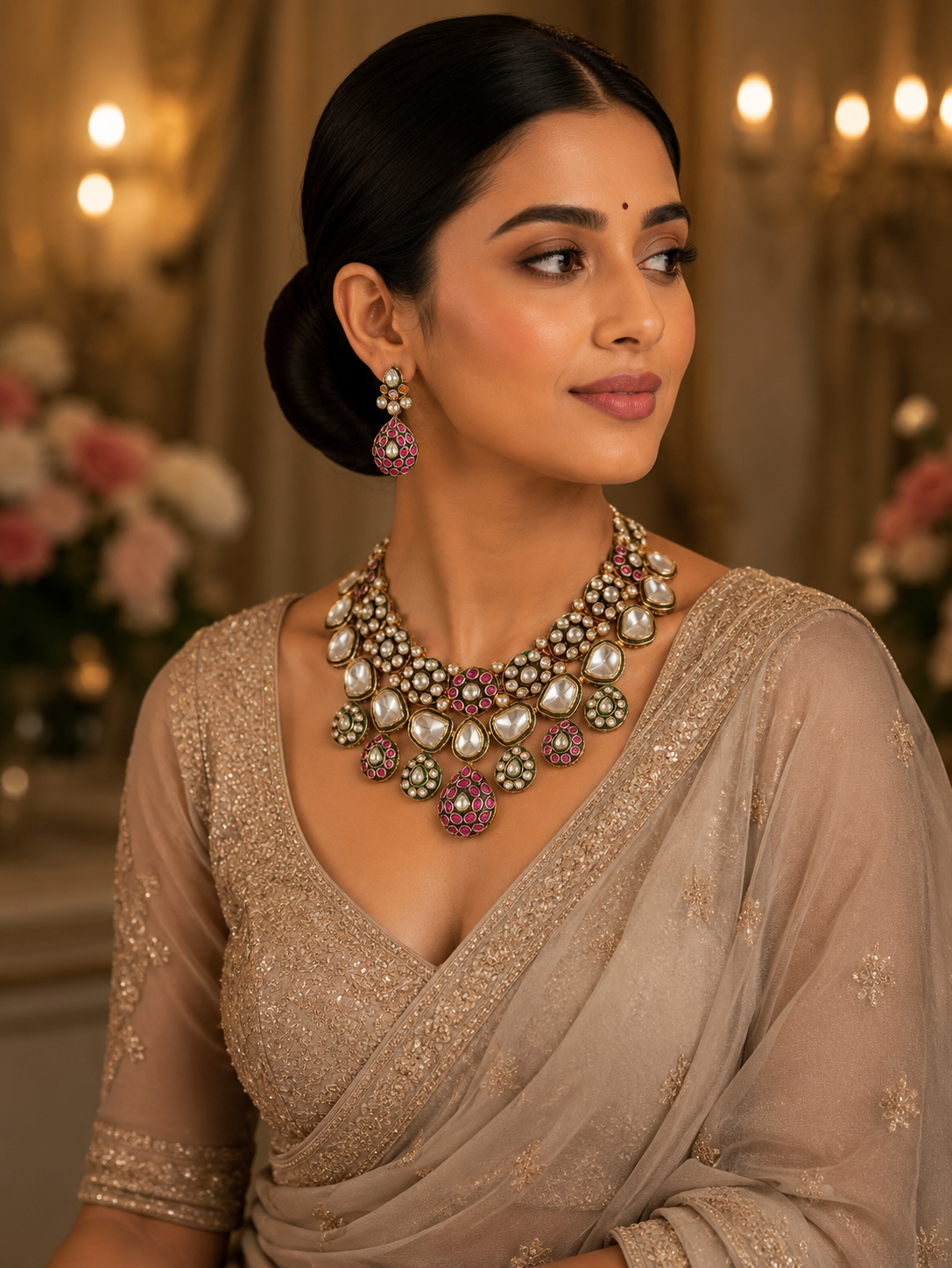Royal Heritage Kundan & Ruby Ensemble