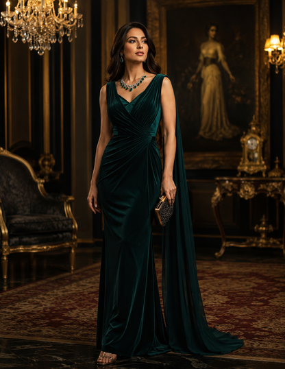 Symphony of Emerald Green CZ stone set