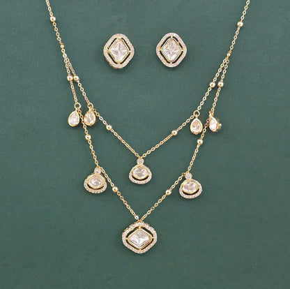 Kundan Double layered set