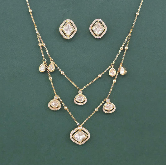 Kundan Double layered set