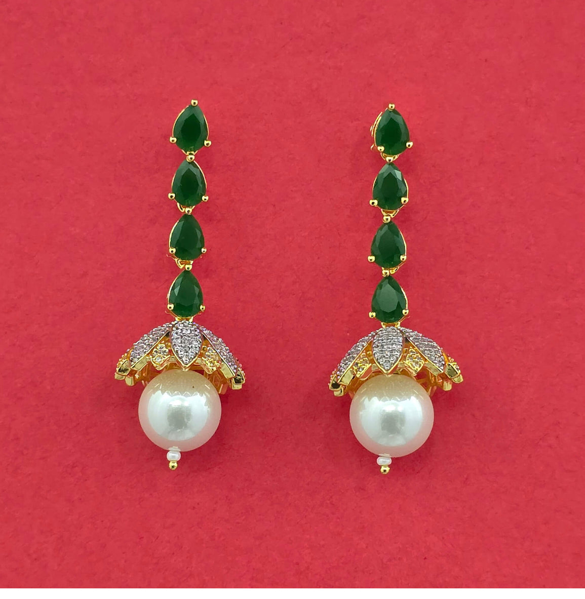 Earrings with 2 Tone Plating