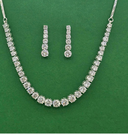 CZ Silver one liner Set