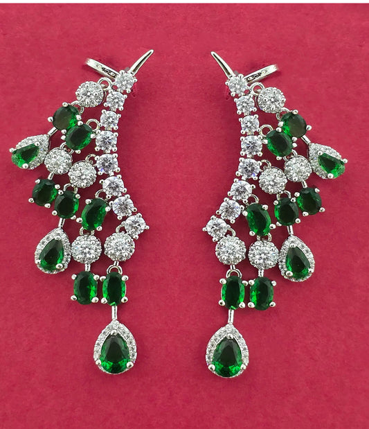 Ear Cuffs With Rhodium Plating