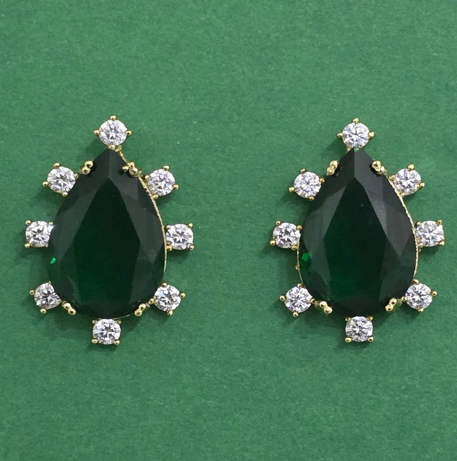 Earrings with Mehndi Plating - Studs