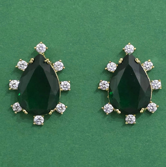 Earrings with Mehndi Plating - Studs