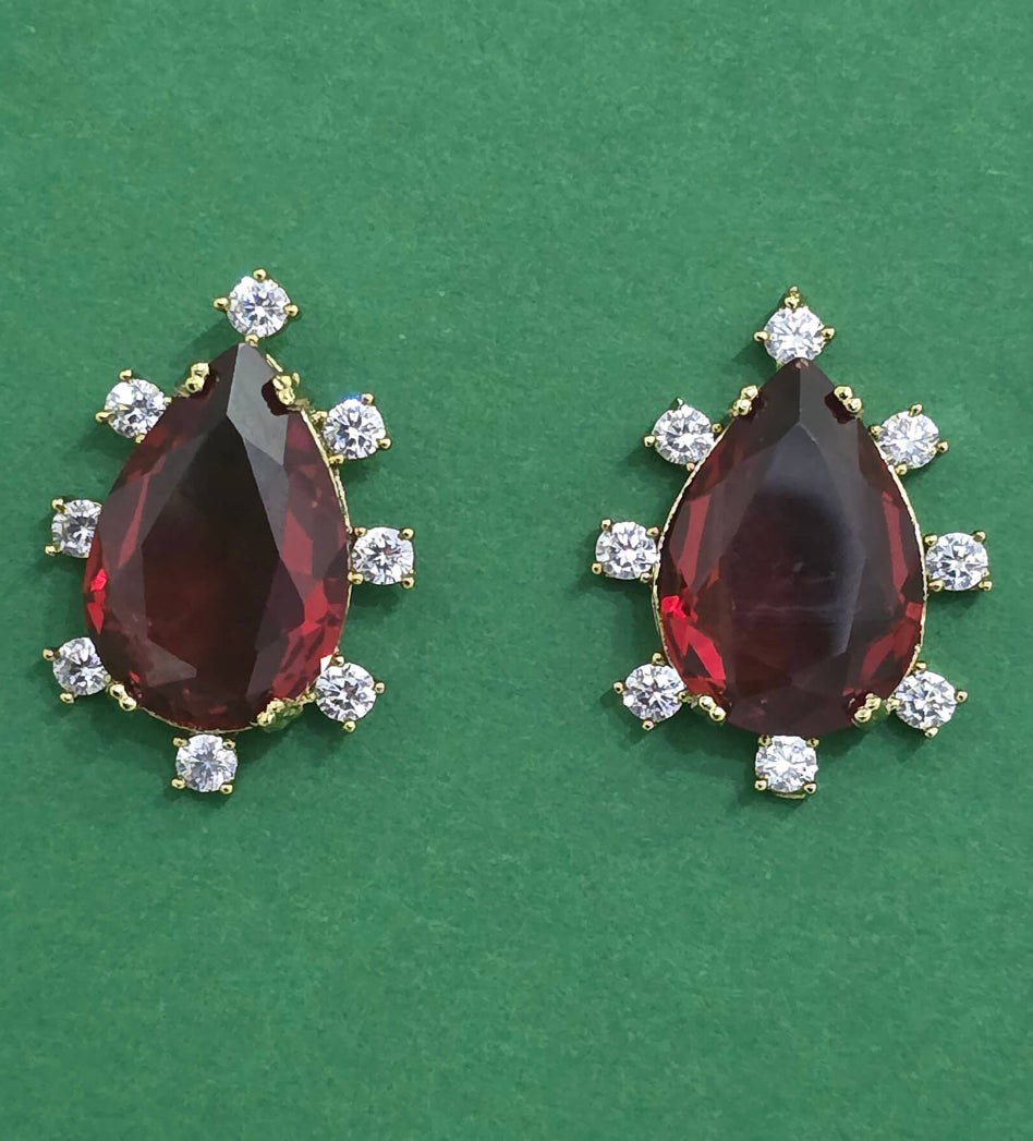 Earrings with Mehndi Plating - Studs