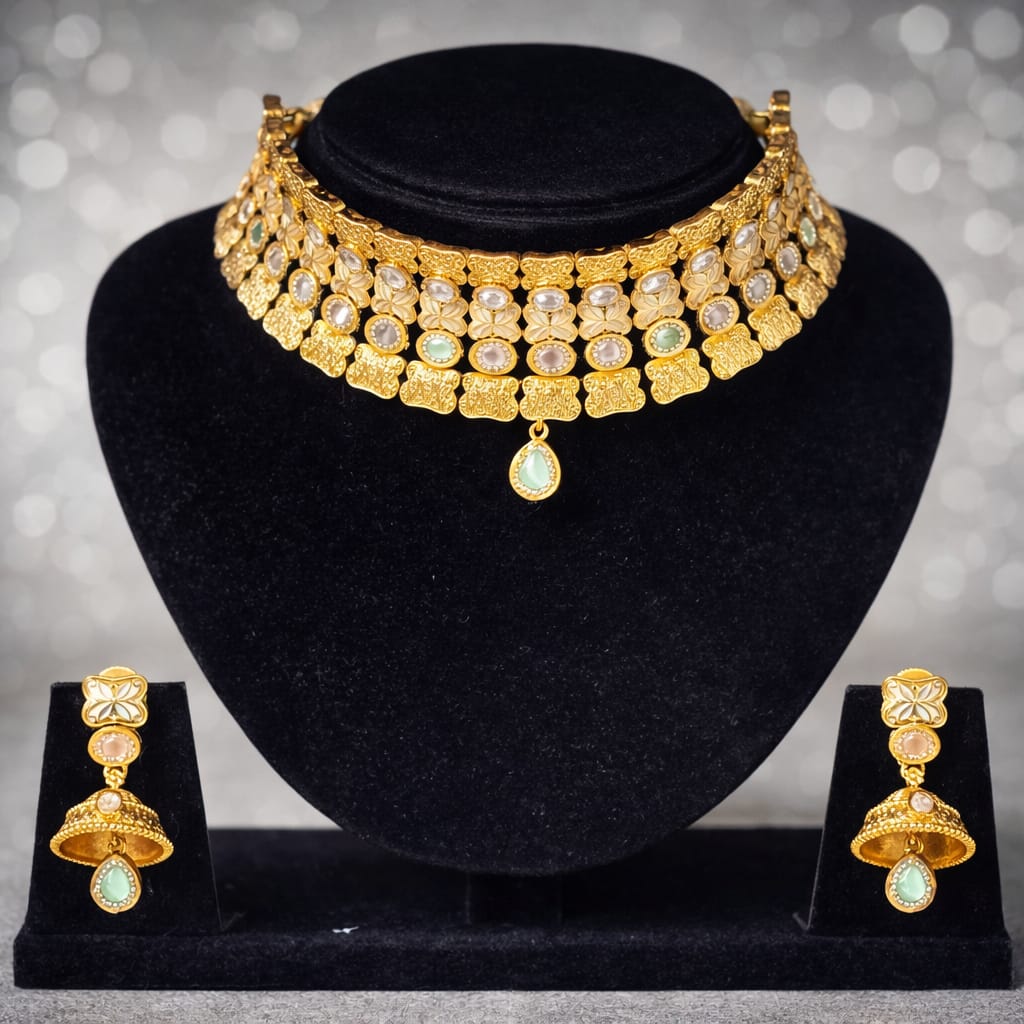 Kanak - Royal Heritage Gold Choker Set