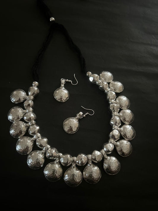 Silver-Tone Statement Necklace