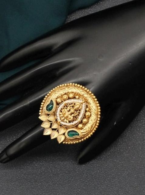 Antique Gold Plated Statement Ring