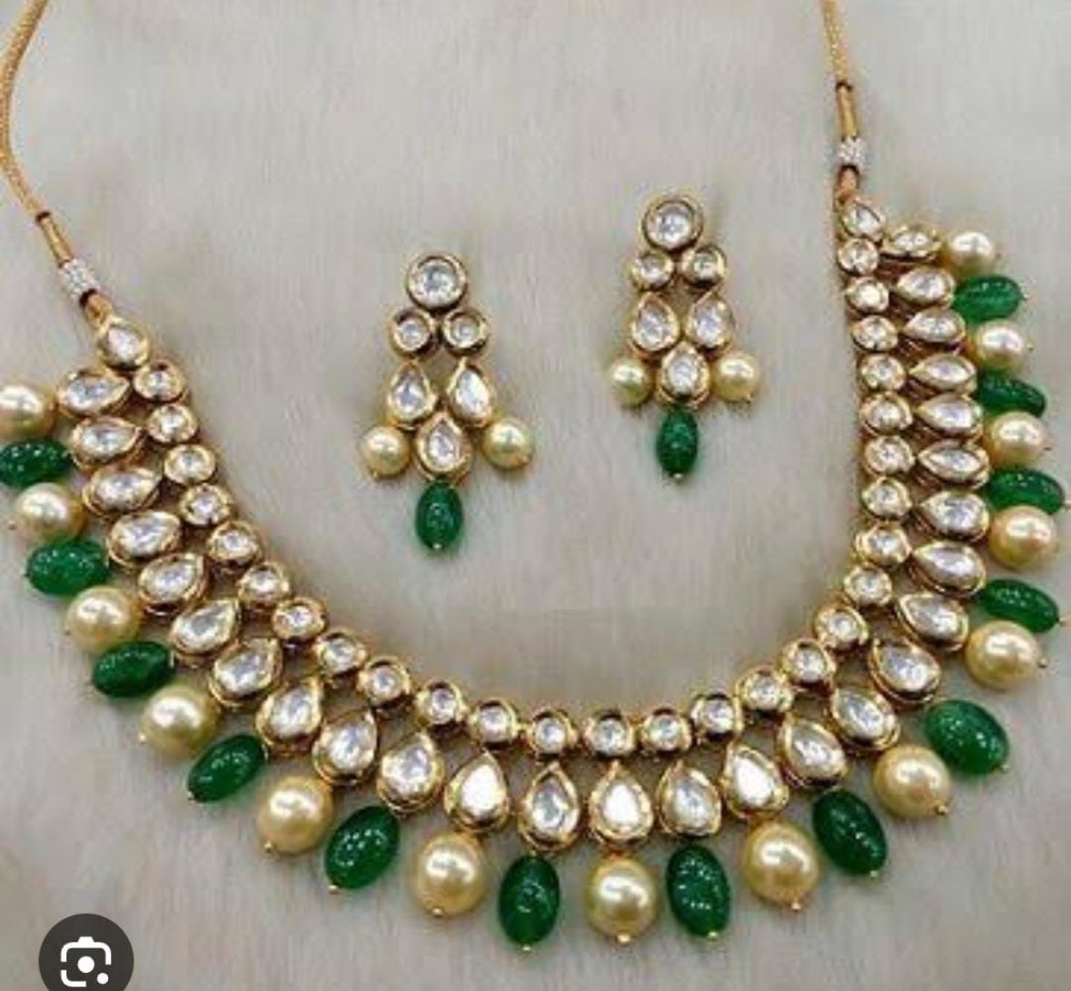 Jaipuri Royal Kundan with Meenakari Jewellery Set