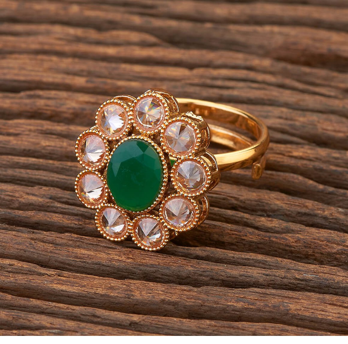 Floral Design Adjustable Ring