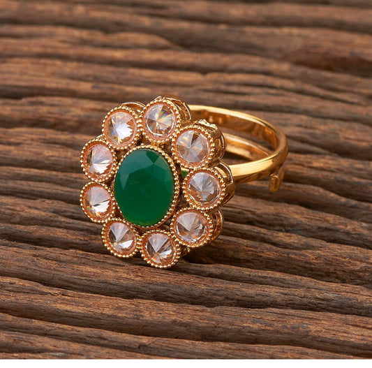 Floral Design Adjustable Ring