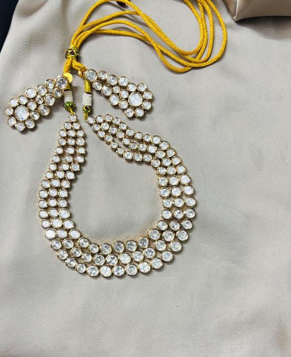 Elegant 3 Layered Mossainite  Jewelry Set