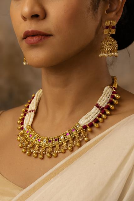 Pearl and Beaded Jewelry Set