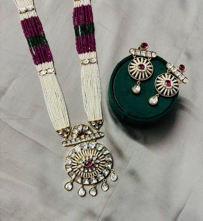 Princess Kundan Jewelry Set with Earrings