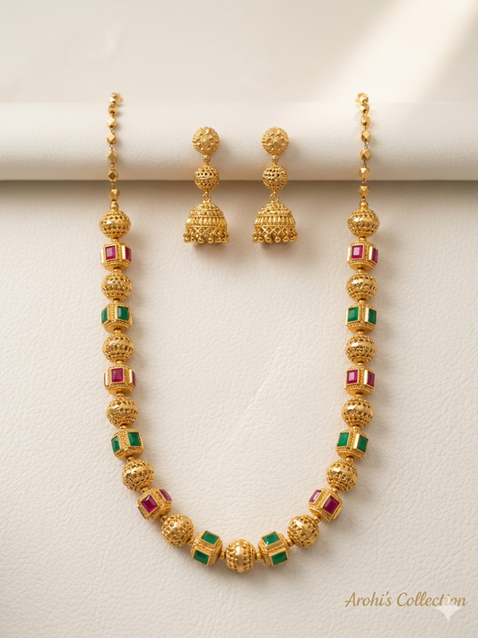 Matar Mala with golden touch