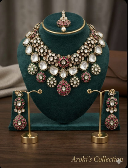 Royal Heritage Kundan & Ruby Ensemble