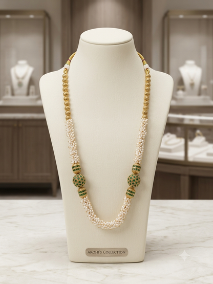 Emerald & Pearl Statement Rani Haar