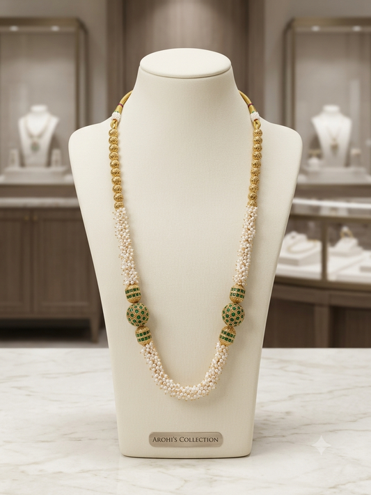 Emerald & Pearl Statement Rani Haar