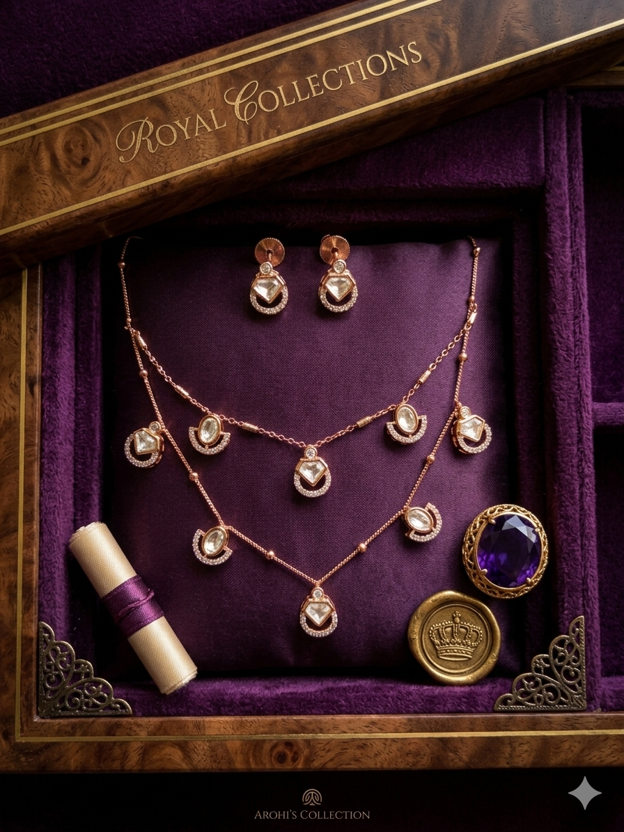 Polki Kundan Double liner Set