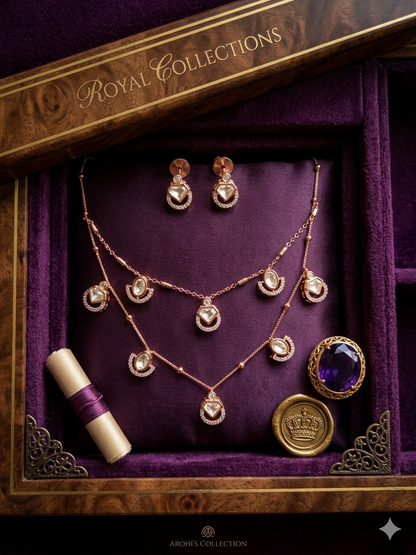 Polki Kundan Double liner Set