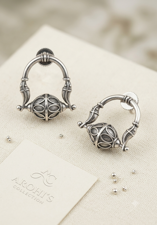 Oxidised earrings for minimalist lovers