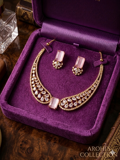 Archana - Royal Ruby Elegance Necklace Set